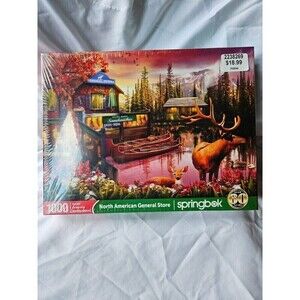 North American General Store 1000PC PUZZLE BY SPRINGBOK LARGE‎ PIECES 24X30" New